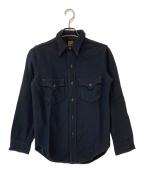 freewheelersフリーホイーラーズ）の古着「U.S.NAVY C.P.O.SHIRTS　シーピーオー・シャツ」｜ブラック