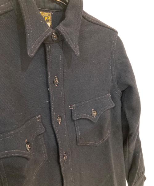 freewheelers（フリーホイーラーズ）freewheelers (フリーホイーラーズ) U.S.NAVY C.P.O.SHIRTS　シーピーオー・シャツ ブラック サイズ:14の古着・服飾アイテム