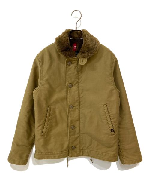 ALPHA（アルファ）ALPHA (アルファ) デッキジャケット ブラウン サイズ:Sの古着・服飾アイテム
