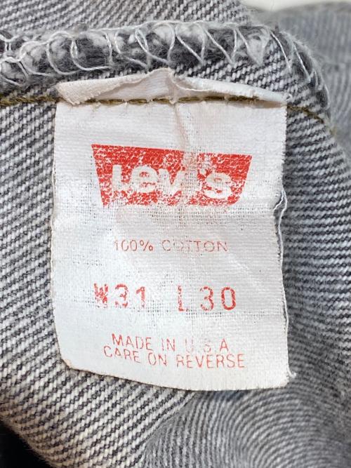 LEVI'S（リーバイス）LEVI'S (リーバイス) 501 先染めブラックデニムパンツ ブラック サイズ:W31L30の古着・服飾アイテム