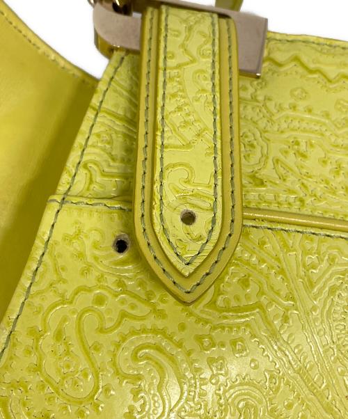 ETRO（エトロ）ETRO (エトロ) マルゴット ペイズリー2WAYショルダーバッグ イエロー サイズ:なしの古着・服飾アイテム