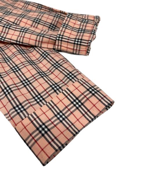 BURBERRY BLUE LABEL（バーバリー ブルー レーベル）BURBERRY BLUE LABEL (バーバリー ブルー レーベル) チェックシャツ ピンク サイズ:38の古着・服飾アイテム