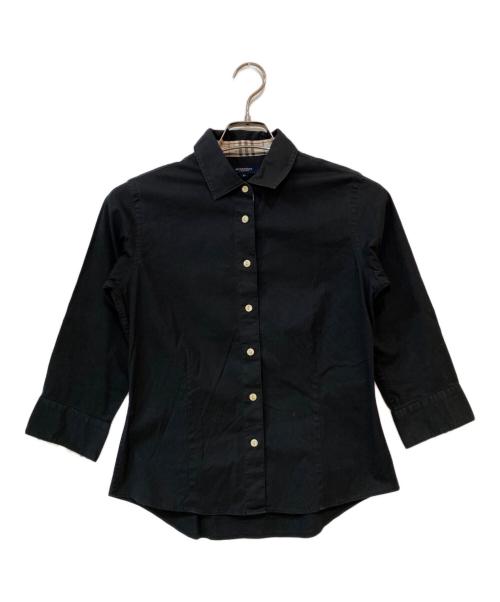 BURBERRY BLUE LABEL（バーバリー ブルー レーベル）BURBERRY BLUE LABEL (バーバリー ブルー レーベル) 長袖シャツ ブラック サイズ:Mの古着・服飾アイテム
