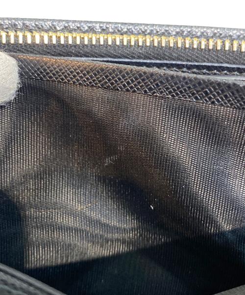 PRADA（プラダ）PRADA (プラダ) サフィアーノレザー ロングウォレット ブラック サイズ:なしの古着・服飾アイテム