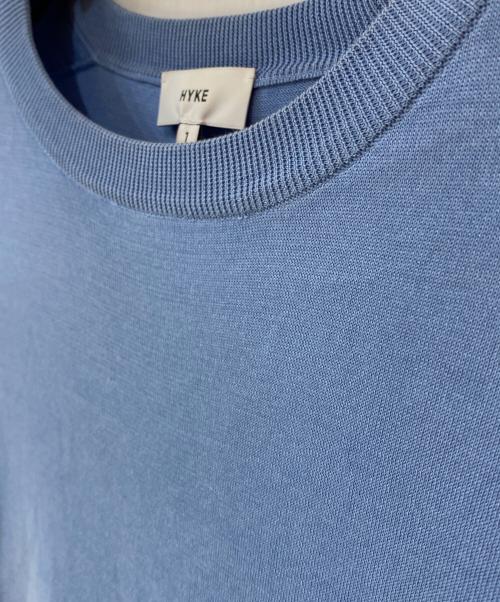 HYKE（ハイク）HYKE (ハイク) CREW NECK HALF-SLV SWEATER ブルー サイズ:1の古着・服飾アイテム