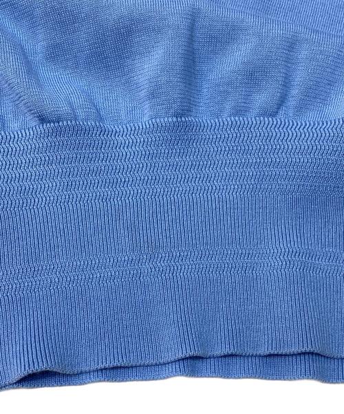 HYKE（ハイク）HYKE (ハイク) CREW NECK HALF-SLV SWEATER ブルー サイズ:1の古着・服飾アイテム