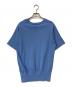 HYKE (ハイク) CREW NECK HALF-SLV SWEATER ブルー サイズ:1：5000円