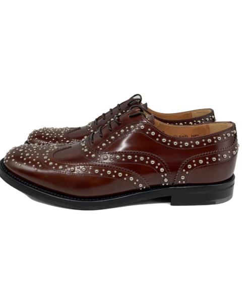CHURCH'S（チャーチ）CHURCH'S (チャーチ) BURWOOD MET バーウッド・メット　スタッズ ウィングチップシューズ ブラウン サイズ:36　1/2の古着・服飾アイテム
