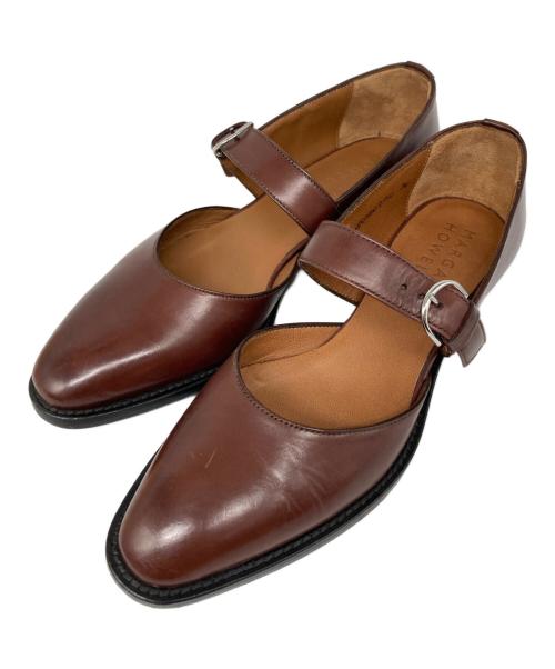 MARGARET HOWELL（マーガレットハウエル）MARGARET HOWELL (マーガレットハウエル) SLIM TOE EVENING SHOE　スリム・ジ・イヴニング・シューズ ブラウン サイズ:36の古着・服飾アイテム