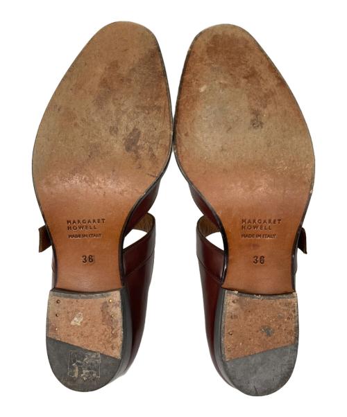 MARGARET HOWELL（マーガレットハウエル）MARGARET HOWELL (マーガレットハウエル) SLIM TOE EVENING SHOE　スリム・ジ・イヴニング・シューズ ブラウン サイズ:36の古着・服飾アイテム