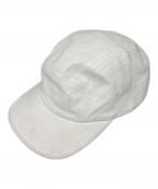 SUPREME×MM6 Maison Margielaシュプリーム×エムエムシックスメゾンマルジェラ）の古着「Painted Camp Cap　ペインテッド・キャンプ・キャップ」｜ホワイト