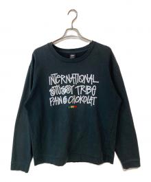 stussy（ステューシー）の古着「プリントスウェット」｜ブラック