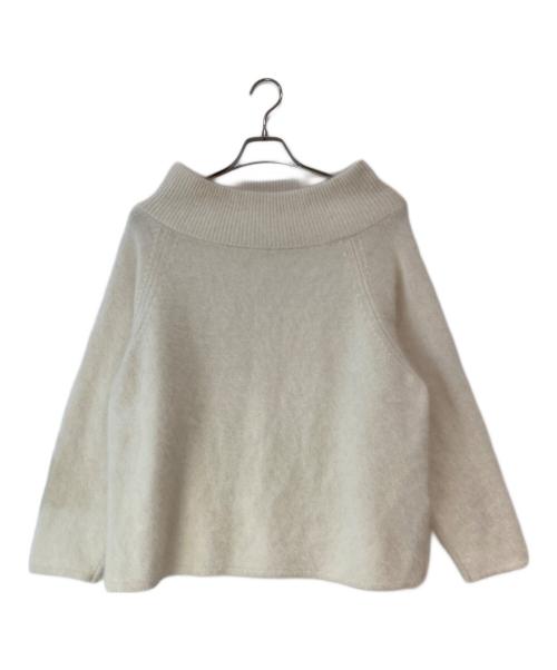 Plage（プラージュ）Plage (プラージュ) Fur Off Neck　ファー オフ ネック　 ニット ホワイト サイズ:FREEの古着・服飾アイテム
