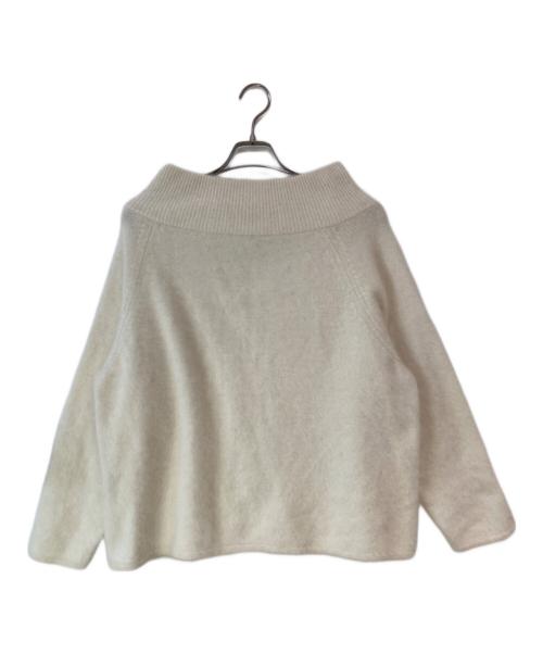 Plage（プラージュ）Plage (プラージュ) Fur Off Neck　ファー オフ ネック　 ニット ホワイト サイズ:FREEの古着・服飾アイテム