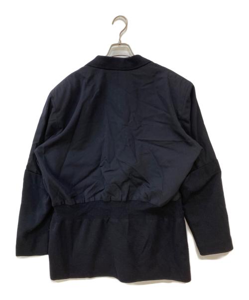 ISSEY MIYAKE（イッセイミヤケ）ISSEY MIYAKE (イッセイミヤケ) ニット切替テーラードジャケット ネイビー サイズ:Mの古着・服飾アイテム