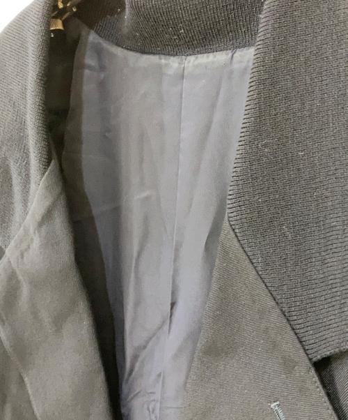 ISSEY MIYAKE（イッセイミヤケ）ISSEY MIYAKE (イッセイミヤケ) ニット切替テーラードジャケット ネイビー サイズ:Mの古着・服飾アイテム