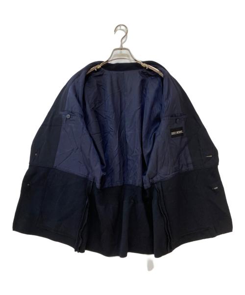 ISSEY MIYAKE（イッセイミヤケ）ISSEY MIYAKE (イッセイミヤケ) ニット切替テーラードジャケット ネイビー サイズ:Mの古着・服飾アイテム