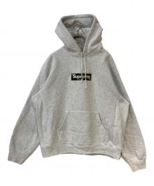SUPREME（シュプリーム）の古着「23FW Box Logo Hooded Sweatshirt  / カモフラボックスロゴフーデッドスウェットシャツ」｜グレー