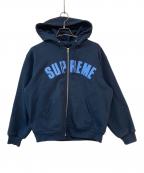 SUPREMEシュプリーム）の古着「25FW Arc Thermal Lined Zip Up Hooded Sweatshirt　アーク・サーマル・ラインド・ジップ・アップ・フーデッド・スウェットシャツ」｜ネイビー