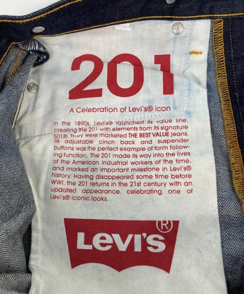 LEVI'S（リーバイス）LEVI'S (リーバイス) 復刻 201 シンチバック デニムパンツ インディゴ サイズ:78.5cm W31の古着・服飾アイテム