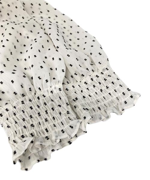 Pinky & Dianne（ピンキーアンドダイアン）Pinky & Dianne (ピンキーアンドダイアン) 楊柳カットジャカードブラウス ピンク サイズ:38の古着・服飾アイテム