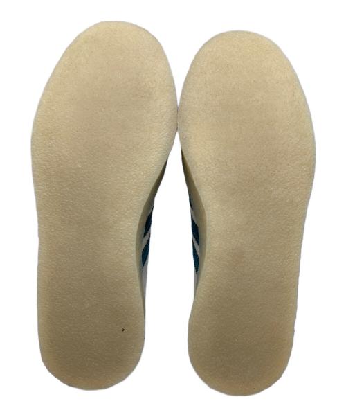 adidas（アディダス）adidas RONNIE FIEG (ロニー・フィグ) CLARKS (クラークス) SAMBA KITH CLARKS　サンバ キス クラークス　 ローカットスニーカー WHITE/GREEN/WHITE サイズ:27.5の古着・服飾アイテム