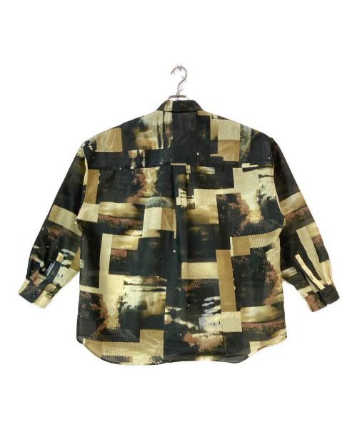 MAISON SPECIAL（メゾンスペシャル）MAISON SPECIAL (メゾンスペシャル) ランドスケーププリントプライムオーバーシアーシャツ ブラック サイズ:1の古着・服飾アイテム