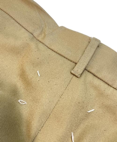 Maison Margiela（メゾンマルジェラ）Maison Margiela (メゾンマルジェラ) 21AW Wide Leg Tailored Trousers タックワイドチノパンツ ベージュ サイズ:48の古着・服飾アイテム