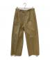 Maison Margiela（メゾンマルジェラ）の古着「21AW Wide Leg Tailored Trousers タックワイドチノパンツ」｜ベージュ