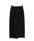 COMME des GARCONSコムデギャルソン）の古着「ワイドタックスラックス」｜ブラック