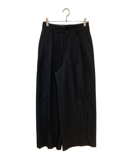 COMME des GARCONS（コムデギャルソン）COMME des GARCONS (コムデギャルソン) ワイドタックスラックス ブラック サイズ:Mの古着・服飾アイテム