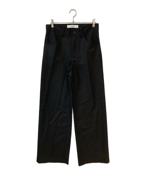 Sefr（セファ）Sefr (セファ) JIRO TROUSER スラックス ブラック サイズ:Ｓの古着・服飾アイテム