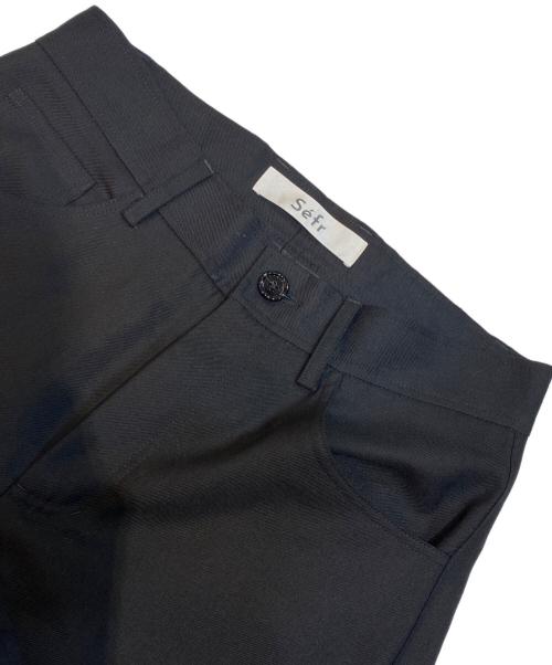 Sefr（セファ）Sefr (セファ) JIRO TROUSER スラックス ブラック サイズ:Ｓの古着・服飾アイテム