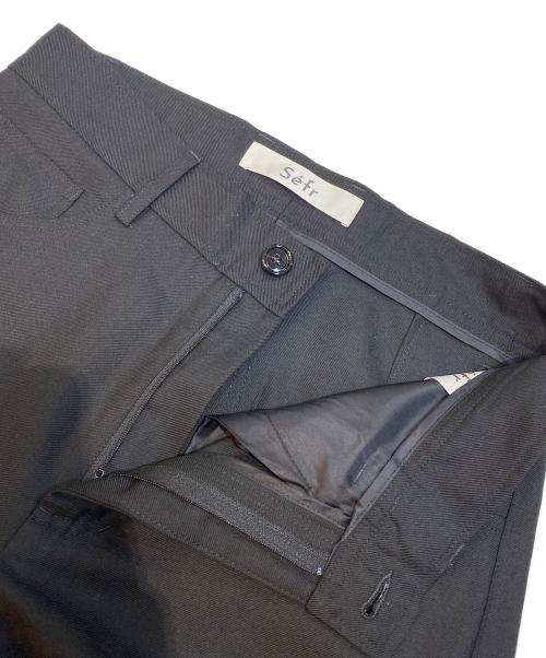 Sefr（セファ）Sefr (セファ) JIRO TROUSER スラックス ブラック サイズ:Ｓの古着・服飾アイテム