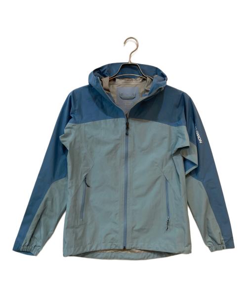 SALOMON（サロモン）SALOMON (サロモン) GORE-TEX シェルジャケット ブルー×グレー サイズ:Ｓの古着・服飾アイテム