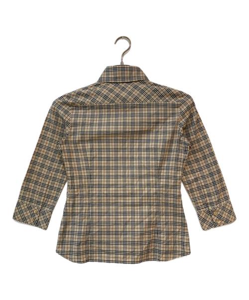BURBERRY BLUE LABEL（バーバリー ブルー レーベル）BURBERRY BLUE LABEL (バーバリー ブルー レーベル) ノヴァチェックシャツ ベージュ サイズ:36の古着・服飾アイテム