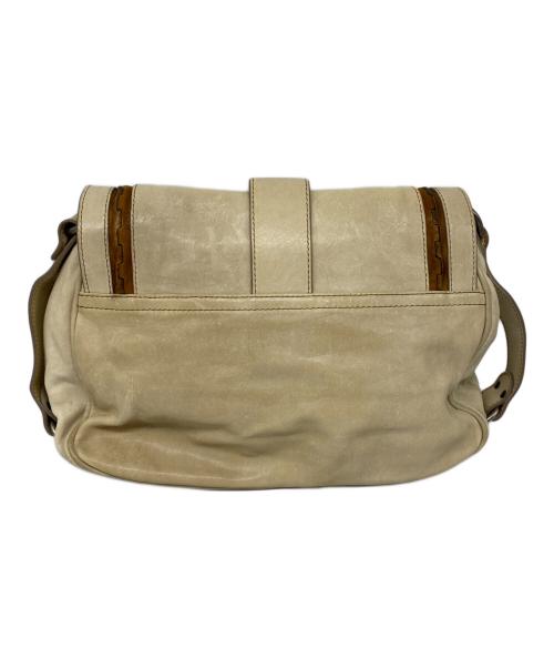 Christian Dior（クリスチャン ディオール）Christian Dior (クリスチャン ディオール) Gaucho ガウチョ レザワンショルダーバッグ ベージュ サイズ:なしの古着・服飾アイテム