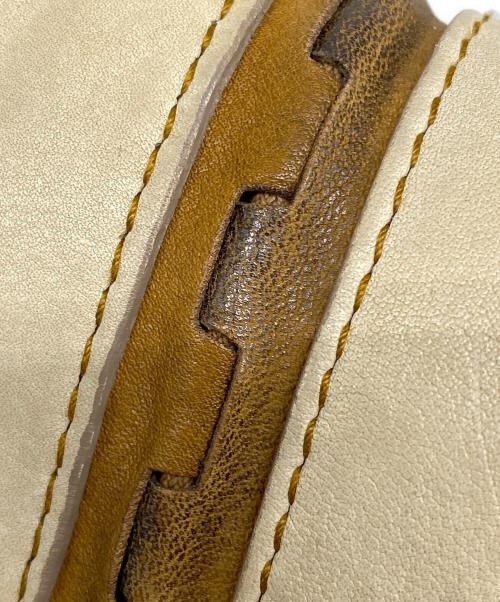 Christian Dior（クリスチャン ディオール）Christian Dior (クリスチャン ディオール) Gaucho ガウチョ レザワンショルダーバッグ ベージュ サイズ:なしの古着・服飾アイテム