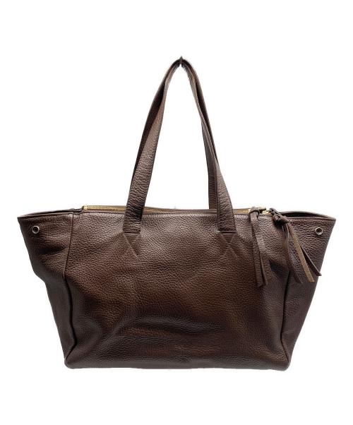Vivienne Westwood（ヴィヴィアンウエストウッド）Vivienne Westwood (ヴィヴィアンウエストウッド) オーブプレート トートバッグ ブラウンの古着・服飾アイテム