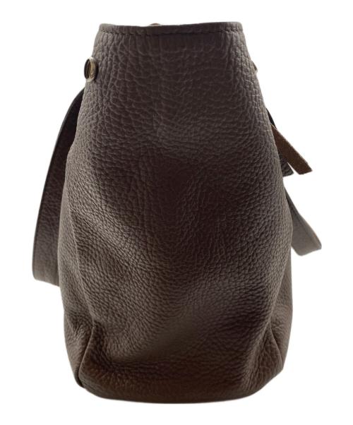 Vivienne Westwood（ヴィヴィアンウエストウッド）Vivienne Westwood (ヴィヴィアンウエストウッド) オーブプレート トートバッグ ブラウンの古着・服飾アイテム