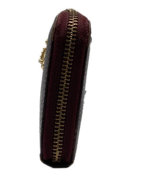 Vivienne Westwood（ヴィヴィアンウエストウッド）Vivienne Westwood (ヴィヴィアンウエストウッド) ディアマンテ オーブ ラウンドファスナー長財布 ブラウンの古着・服飾アイテム