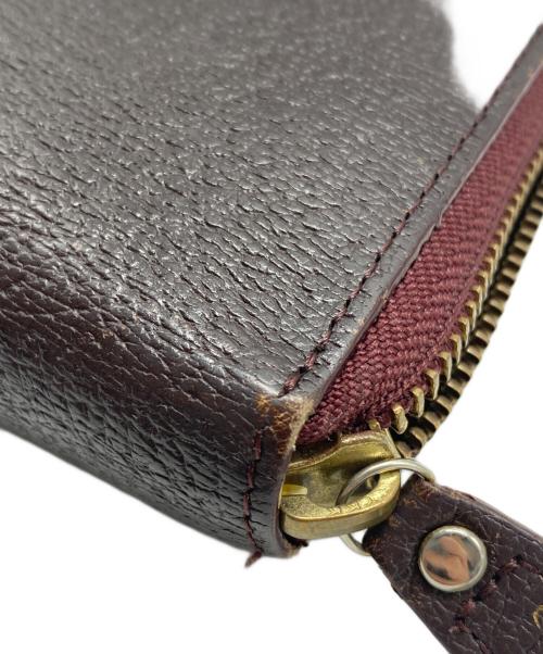 Vivienne Westwood（ヴィヴィアンウエストウッド）Vivienne Westwood (ヴィヴィアンウエストウッド) ディアマンテ オーブ ラウンドファスナー長財布 ブラウンの古着・服飾アイテム