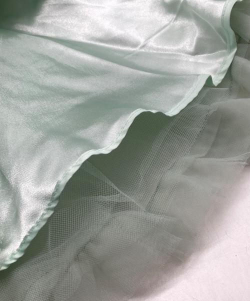 Treat Urself（トリートユアセルフ）Treat Urself (トリートユアセルフ) バレリーナフェアリーチュールペプラムトップス グリーン サイズ:FREEの古着・服飾アイテム