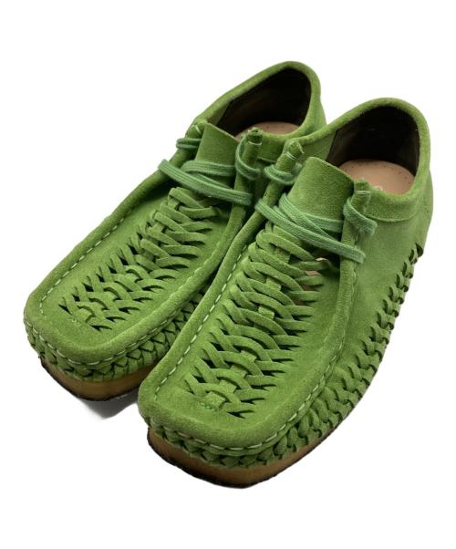 SUPREME（シュプリーム）SUPREME (シュプリーム) CLARKS (クラークス) 21FW 　Woven Wallabee　ウーブン ワラビー グリーン サイズ:25.5の古着・服飾アイテム