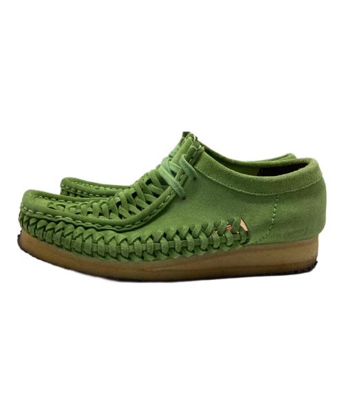 SUPREME（シュプリーム）SUPREME (シュプリーム) CLARKS (クラークス) 21FW 　Woven Wallabee　ウーブン ワラビー グリーン サイズ:25.5の古着・服飾アイテム