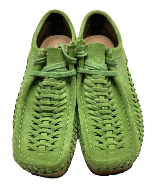 SUPREME（シュプリーム）SUPREME (シュプリーム) CLARKS (クラークス) 21FW 　Woven Wallabee　ウーブン ワラビー グリーン サイズ:25.5の古着・服飾アイテム