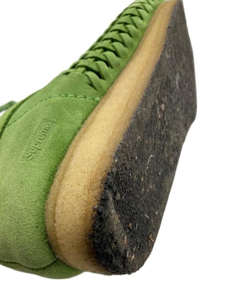 SUPREME（シュプリーム）SUPREME (シュプリーム) CLARKS (クラークス) 21FW 　Woven Wallabee　ウーブン ワラビー グリーン サイズ:25.5の古着・服飾アイテム