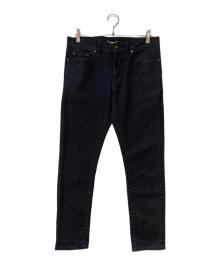 Saint Laurent Paris（サンローランパリ）の古着「ブラックデニムパンツ」｜ブラック
