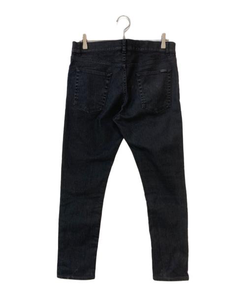 Saint Laurent Paris（サンローランパリ）Saint Laurent Paris (サンローランパリ) ブラックデニムパンツ ブラック サイズ:76の古着・服飾アイテム