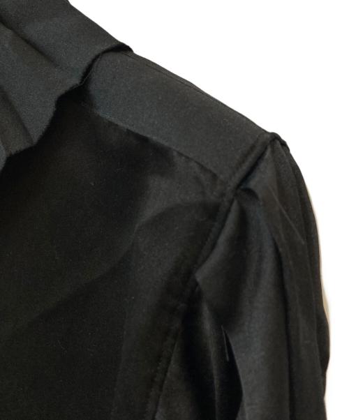 JUN MIKAMI（ジュン ミカミ）JUN MIKAMI (ジュン ミカミ) 18AW コットンシルク フリルワンピース ブラック サイズ:FREEの古着・服飾アイテム